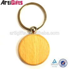Cheap promotional gifts wood keychain